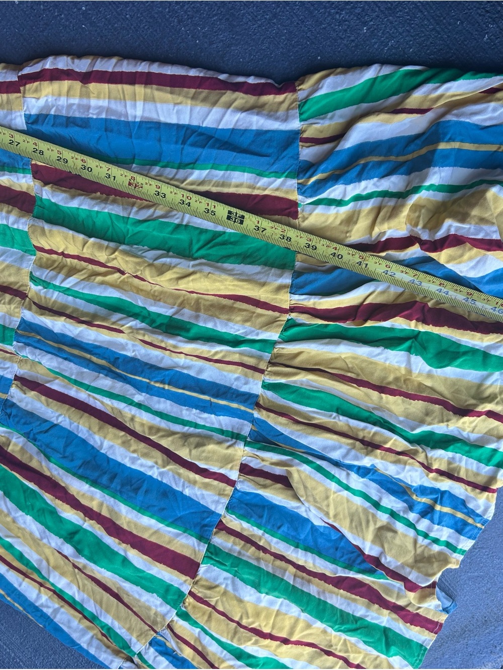 Hell Bunny Multicolor Striped Sundress in Blue, Green, Yellow & Red - Picture 13 of 13